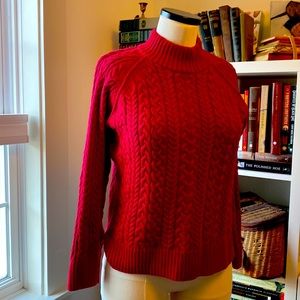 Chunky cable knit sweater